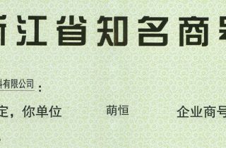 “萌恒”成為浙江省知名商號(hào)